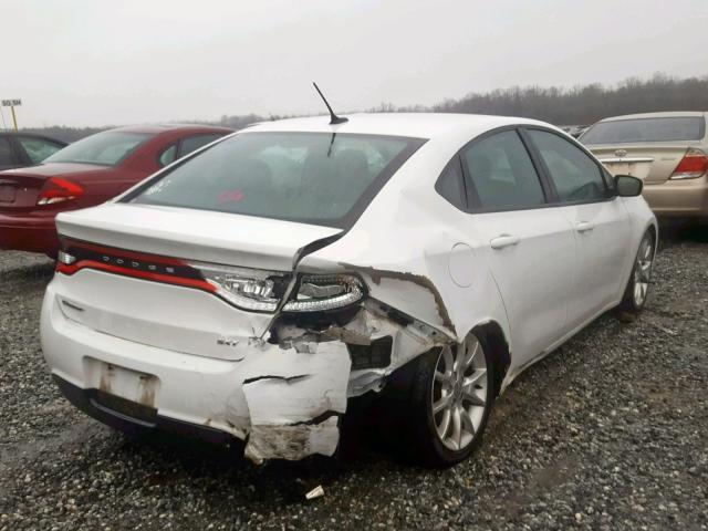 1C3CDFBA0DD268897 - 2013 DODGE DART SXT WHITE photo 4