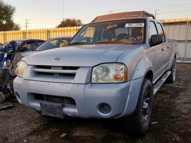 1N6ED29X23C450285 - 2003 NISSAN FRONTIER C SILVER photo 2