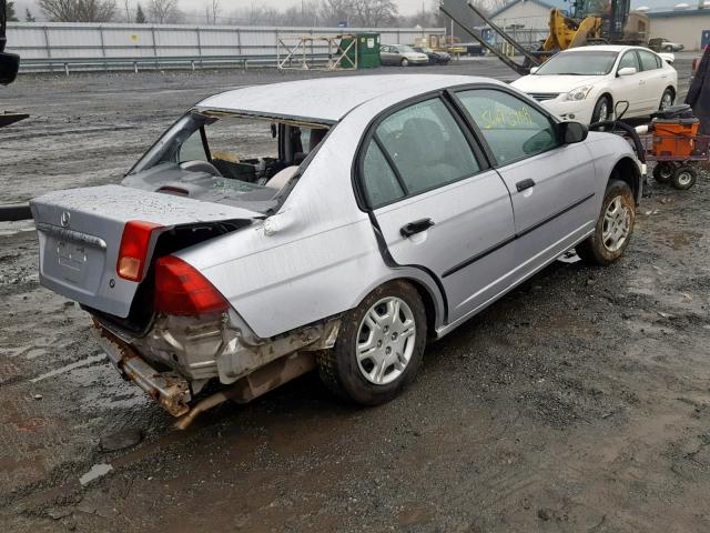 2HGES16132H567406 - 2002 HONDA CIVIC DX SILVER photo 4