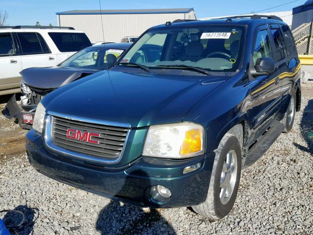 1GKDS13S752138486 - 2005 GMC ENVOY GREEN photo 2