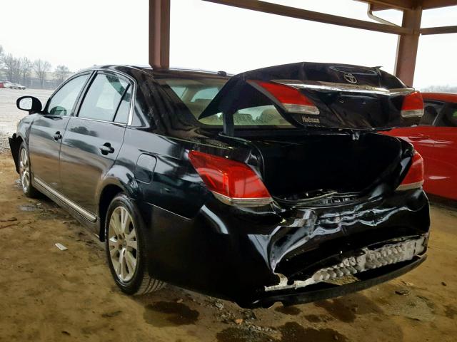 4T1BK3DB0BU385079 - 2011 TOYOTA AVALON BAS BLACK photo 3