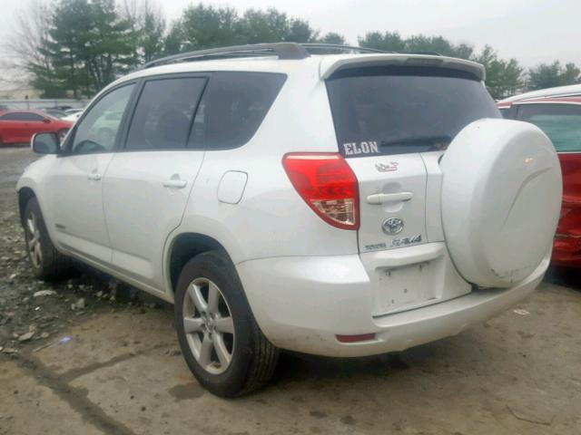 JTMBK31V175019362 - 2007 TOYOTA RAV4 LIMIT WHITE photo 3