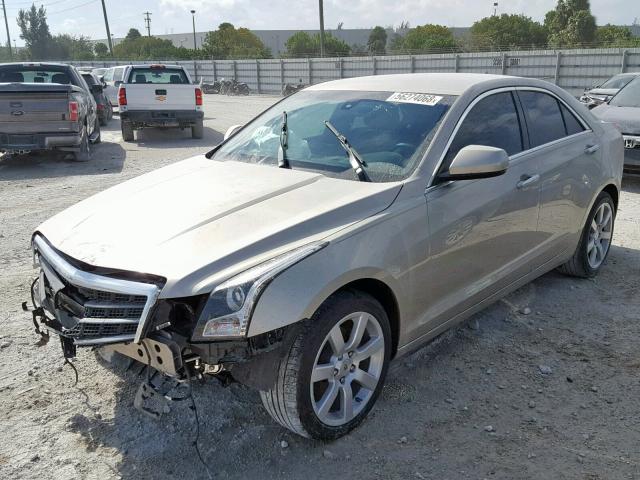 1G6AA5RA3E0194933 - 2014 CADILLAC ATS SILVER photo 2