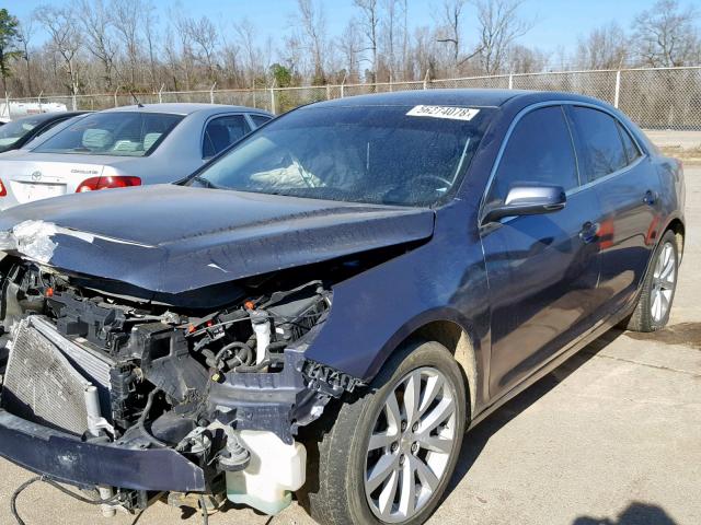 1G11E5SA0DF311108 - 2013 CHEVROLET MALIBU 2LT BLUE photo 2