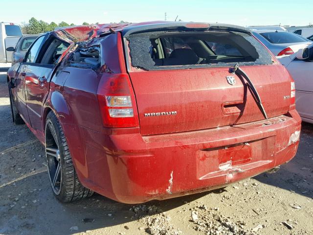 2D4FV47V37H793999 - 2007 DODGE MAGNUM SXT RED photo 3