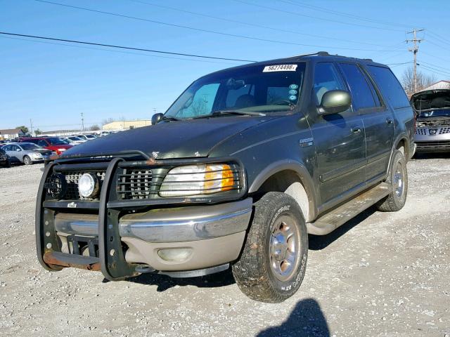 1FMFU18L01LB04695 - 2001 FORD EXPEDITION GREEN photo 2