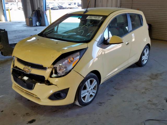 KL8CB6S90EC571248 - 2014 CHEVROLET SPARK LS YELLOW photo 2