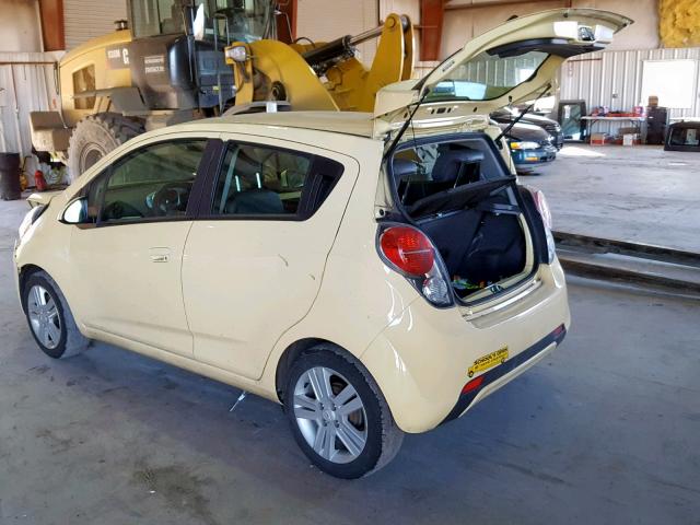 KL8CB6S90EC571248 - 2014 CHEVROLET SPARK LS YELLOW photo 3