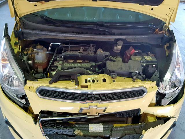 KL8CB6S90EC571248 - 2014 CHEVROLET SPARK LS YELLOW photo 7