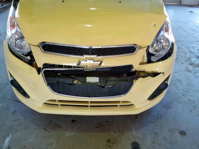 KL8CB6S90EC571248 - 2014 CHEVROLET SPARK LS YELLOW photo 9