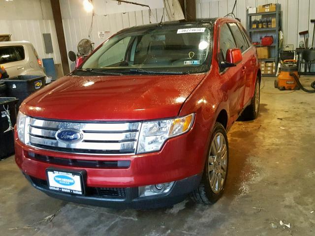 2FMDK49C98BA94126 - 2008 FORD EDGE LIMIT RED photo 2