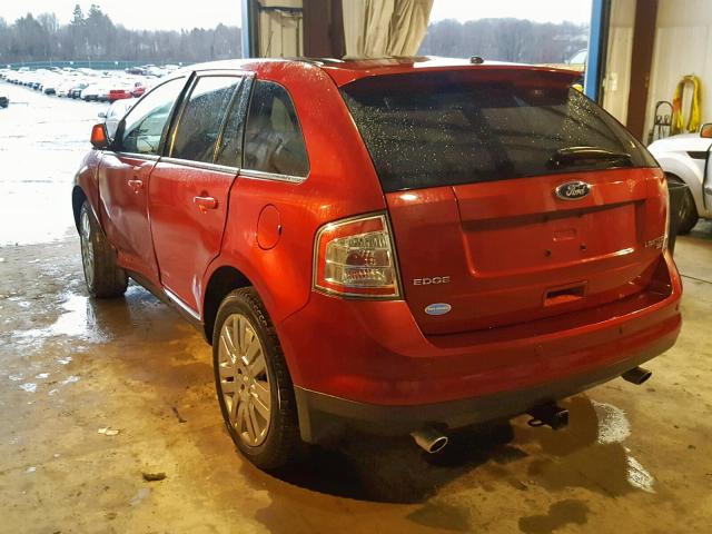 2FMDK49C98BA94126 - 2008 FORD EDGE LIMIT RED photo 3