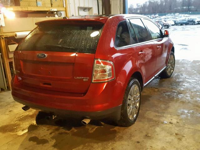 2FMDK49C98BA94126 - 2008 FORD EDGE LIMIT RED photo 4