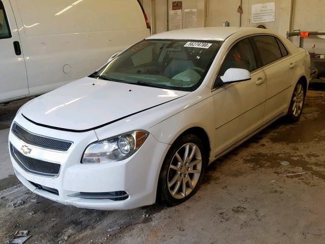 1G1ZC5EU1BF176412 - 2011 CHEVROLET MALIBU 1LT WHITE photo 2