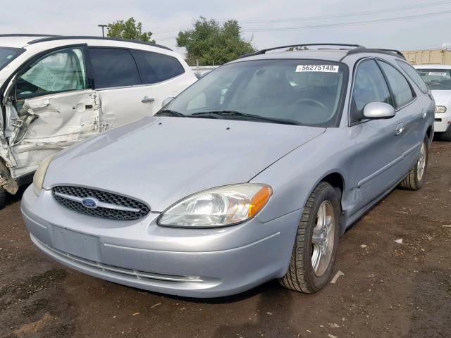 1FAHP59U62G169151 - 2002 FORD TAURUS SEL SILVER photo 2