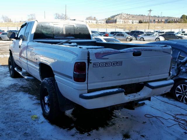 1B7KF2368XJ595574 - 1999 DODGE RAM 2500 WHITE photo 3