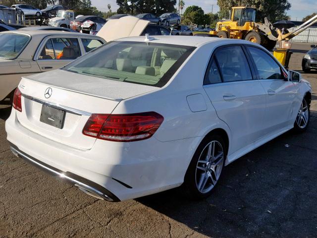 WDDHF5KBXGB301473 - 2016 MERCEDES-BENZ E 350 WHITE photo 4