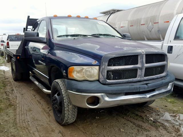 3D7MU48C14G134857 - 2004 DODGE RAM 3500 S BLUE photo 1