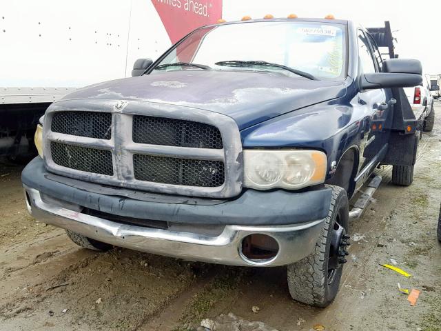 3D7MU48C14G134857 - 2004 DODGE RAM 3500 S BLUE photo 2