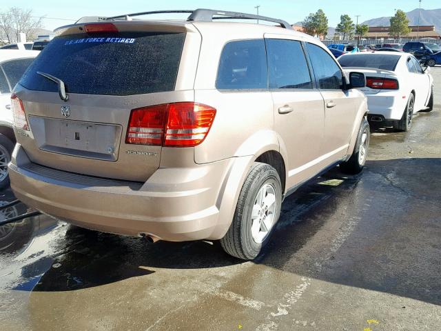 3D4GG47B89T514528 - 2009 DODGE JOURNEY SE GOLD photo 4