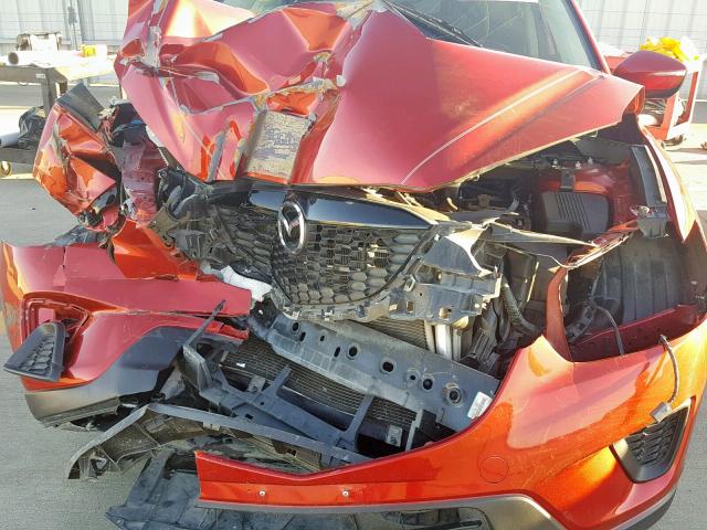 JM3KE2BE3F0546922 - 2015 MAZDA CX-5 SPORT RED photo 7