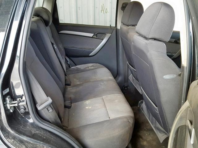 KL1TD66E89B612351 - 2009 CHEVROLET AVEO LS BLACK photo 6