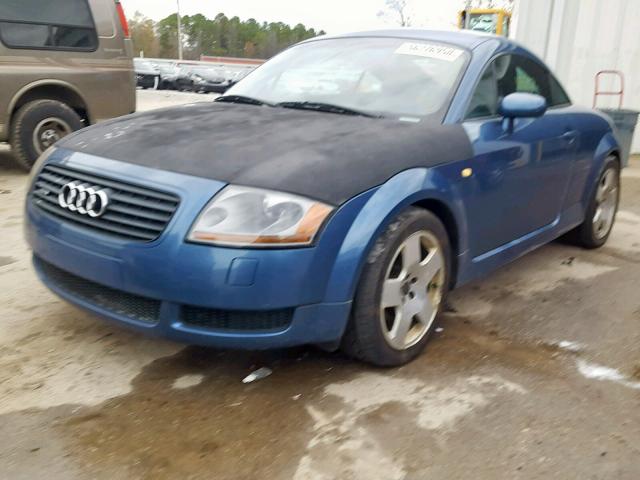 TRUWT28N611043689 - 2001 AUDI TT QUATTRO BLUE photo 2