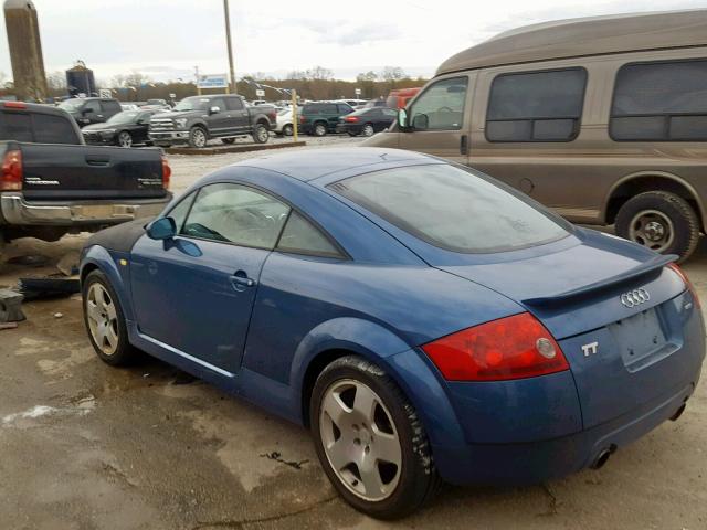 TRUWT28N611043689 - 2001 AUDI TT QUATTRO BLUE photo 3