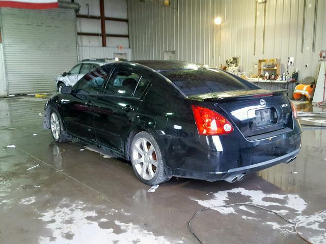 1N4BA41E77C865120 - 2007 NISSAN MAXIMA SE BLACK photo 3