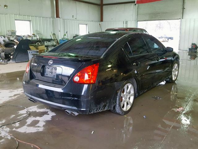 1N4BA41E77C865120 - 2007 NISSAN MAXIMA SE BLACK photo 4