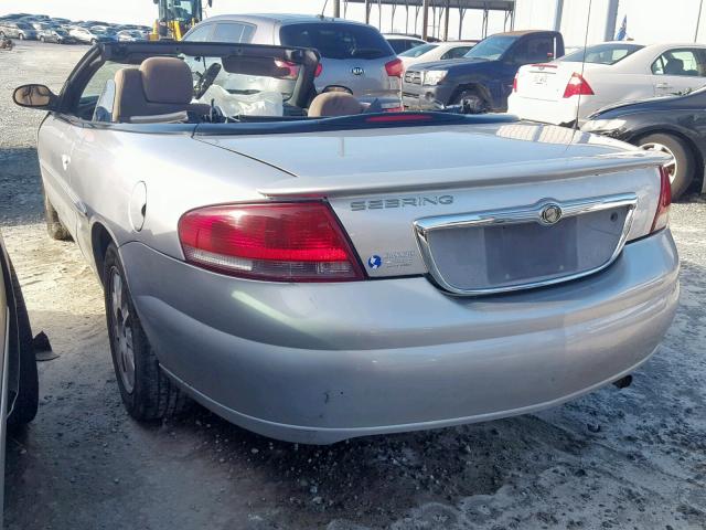 1C3EL75R05N595296 - 2005 CHRYSLER SEBRING GT SILVER photo 3