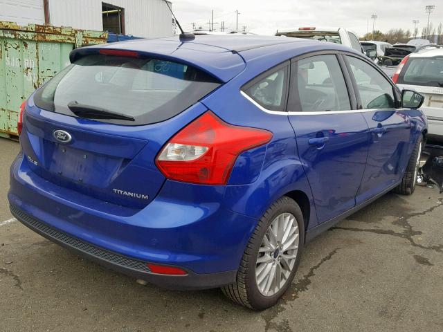 1FADP3N27EL442780 - 2014 FORD FOCUS TITA BLUE photo 4