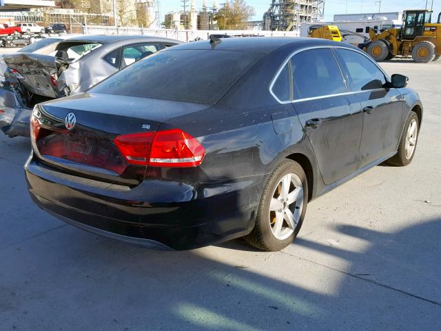 1VWBH7A39DC050688 - 2013 VOLKSWAGEN PASSAT SE BLACK photo 4