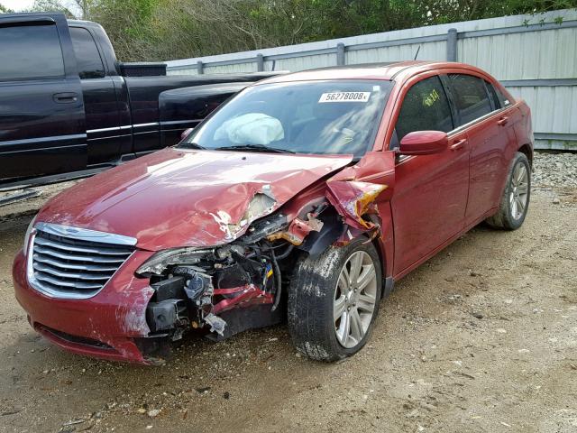 1C3BC1FB9BN584102 - 2011 CHRYSLER 200 TOURIN RED photo 2