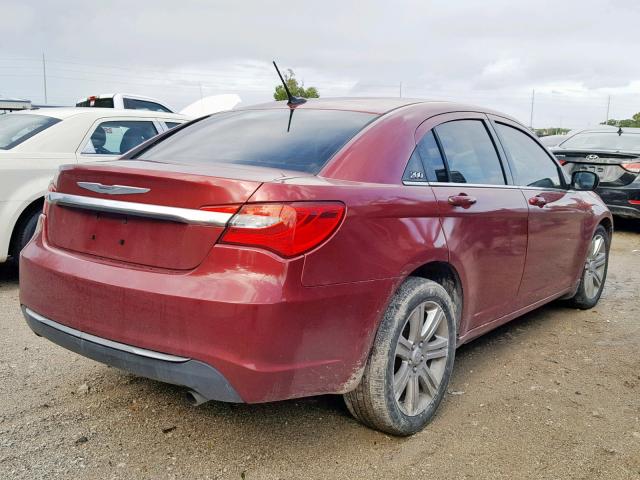 1C3BC1FB9BN584102 - 2011 CHRYSLER 200 TOURIN RED photo 4