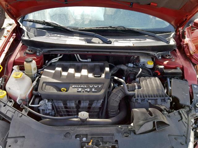 1C3BC1FB9BN584102 - 2011 CHRYSLER 200 TOURIN RED photo 7