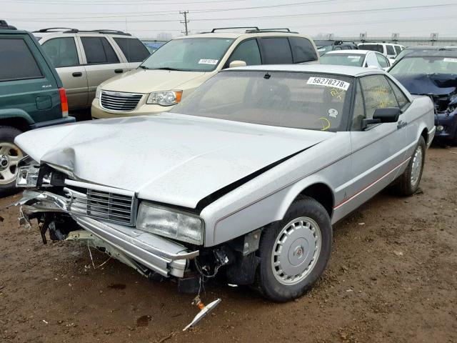 1G6VR3172HU100147 - 1987 CADILLAC ALLANTE SILVER photo 2