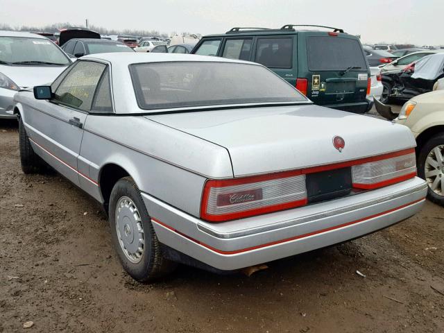 1G6VR3172HU100147 - 1987 CADILLAC ALLANTE SILVER photo 3