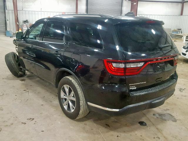 1C4RDJDG8GC340322 - 2016 DODGE DURANGO LI BLACK photo 3