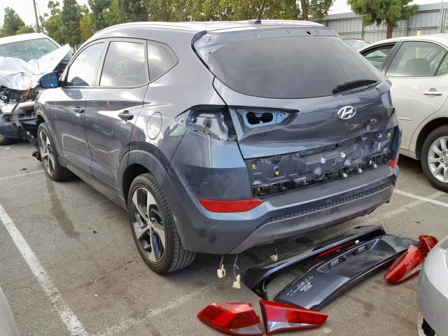 KM8J3CA20GU123020 - 2016 HYUNDAI TUCSON LIM GRAY photo 3