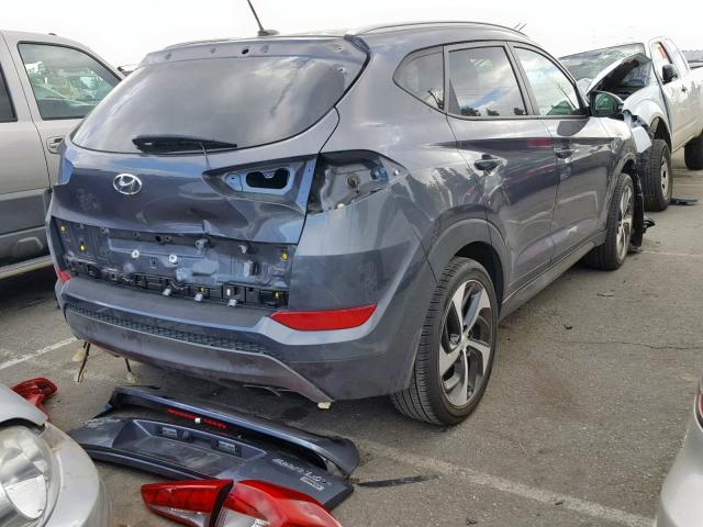 KM8J3CA20GU123020 - 2016 HYUNDAI TUCSON LIM GRAY photo 4