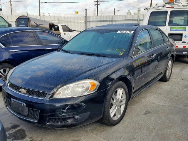 2G1WC5E39D1231855 - 2013 CHEVROLET IMPALA LTZ BLACK photo 2