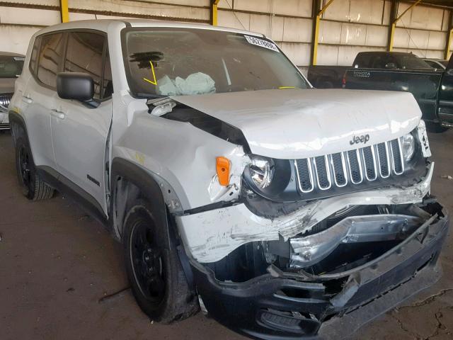 ZACCJAAT3GPE37973 - 2016 JEEP RENEGADE S WHITE photo 1