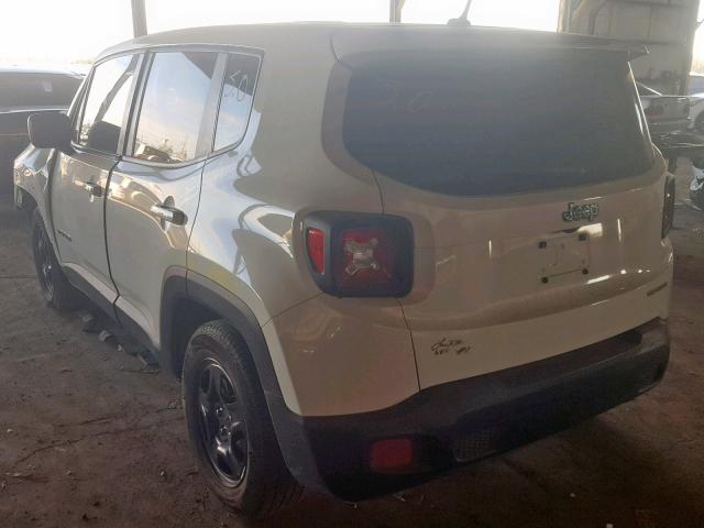 ZACCJAAT3GPE37973 - 2016 JEEP RENEGADE S 白色 照片 3