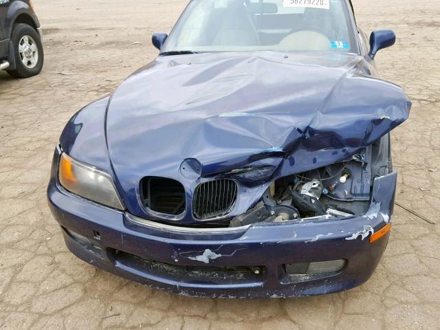 4USCH7325WLE06968 - 1998 BMW Z3 1.9 BLUE photo 7