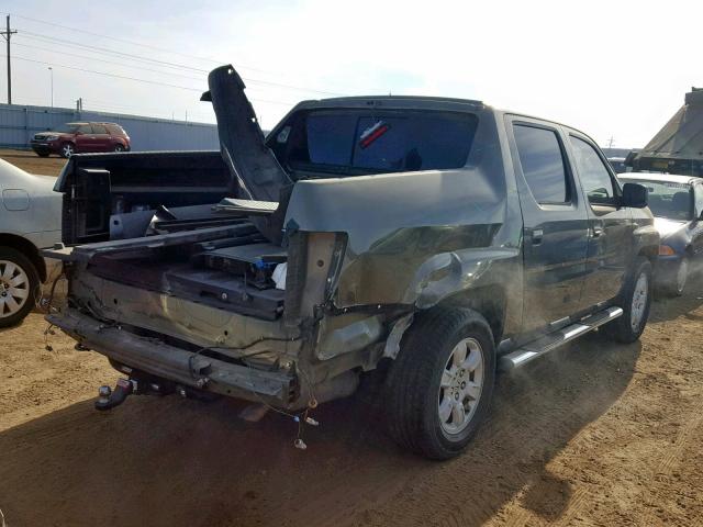 2HJYK165X7H506653 - 2007 HONDA RIDGELINE GREEN photo 4