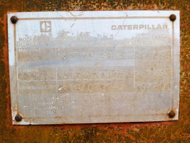 27Y04980 - 1980 CATERPILLAR BULLDOZER YELLOW photo 10