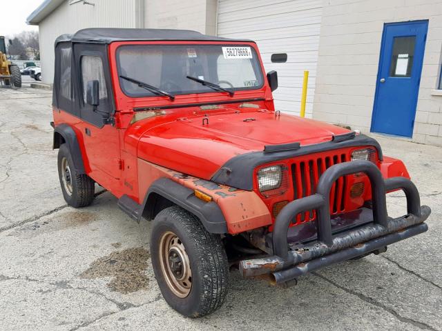 2J4FY19E5KJ102953 - 1989 JEEP WRANGLER / RED photo 1