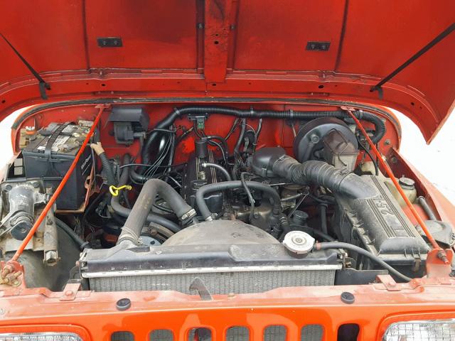 2J4FY19E5KJ102953 - 1989 JEEP WRANGLER / RED photo 7