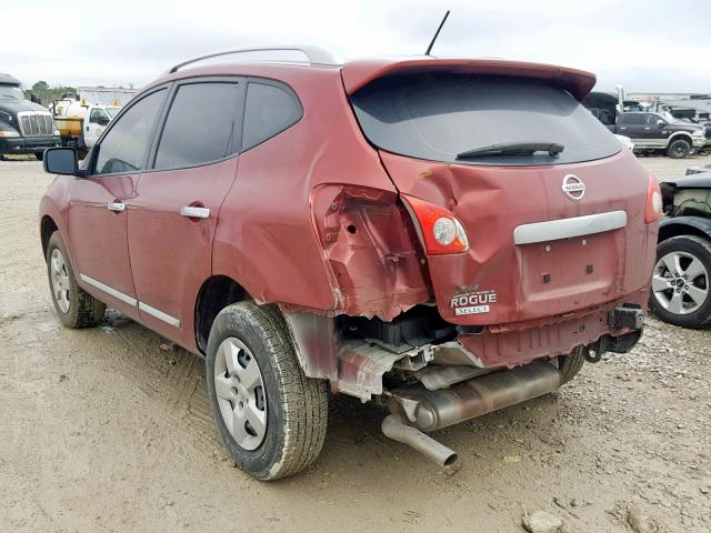 JN8AS5MT9FW655509 - 2015 NISSAN ROGUE SELE RED photo 3